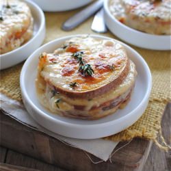 Cheesy Sweet Potato Stacks