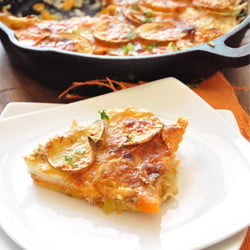Sweet Potato Parmesan Gratin