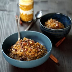 Pumpkin Pie Oatmeal, 3 ways