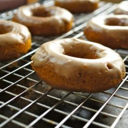 Baked and Glazed Pumpkin Donuts