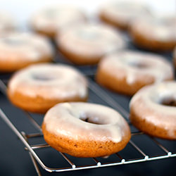 Mini Pumpkin Doughnuts