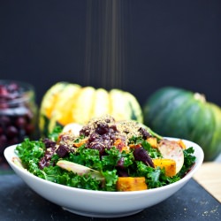 Red Kuri & Beet Kale Salad