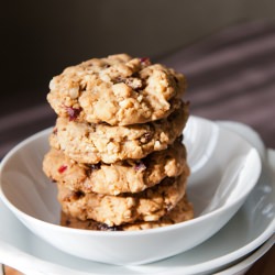 Chewy Maple-Walnut Cranberry Cookie