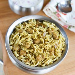 Soya Chunks Biryani