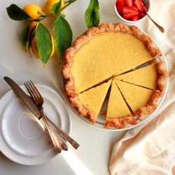 Meyer Lemon Buttermilk Pie