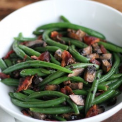 Green Beans W/Mushrooms & Bacon