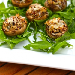 Quinoa Stuffed Mushrooms