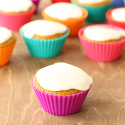 Pumpkin Cupcakes with Maple Icing