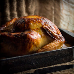 Roast Turkey with Pears & Sage