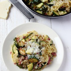 Onion Zucchini Pasta