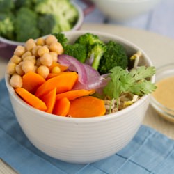 Sprout Bowl with Creamy Curry Sauce
