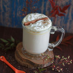 Pumpkin Spice White Hot Chocolate