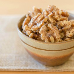 Cayenne Maple Glazed Walnuts