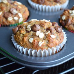 Banana Chocolate Chip Oat Muffins