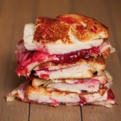 Turkey Cranberry Grilled Cheese