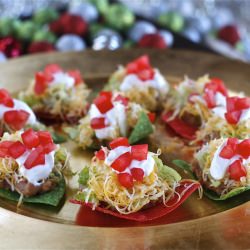 Christmas No-Bake Nachos