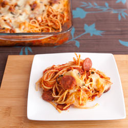 Spaghetti Pizza Bake