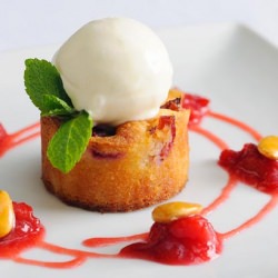 Warm Plum Clafoutis