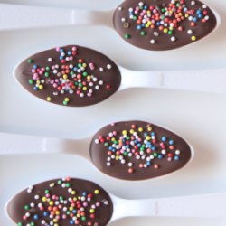 Chocolate Sprinkle Spoons