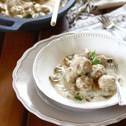 Meatballs with Mushroom Sauce