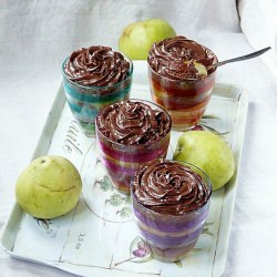 Chocolate Pear and Ginger Cake Cups