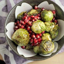 Brussels Sprouts with Pomegranates