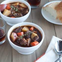 Beer Beef Stew with Thyme