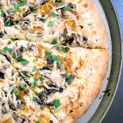 Caramelized Onion & Mushroom Pizza