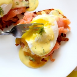 Potato Latkes Eggs Benedict