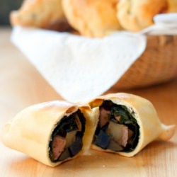 Chard Potato Andouille Empanadas