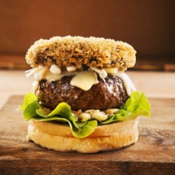 Portobello & Enoki Mushroom Burger