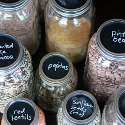 Chalkboard Paint + Mason Jars