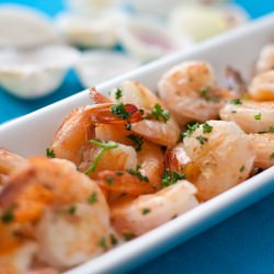 King Prawns in Garlic Oil