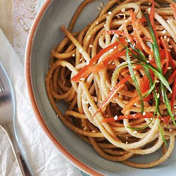 Cold Chobani-Sesame Noodles