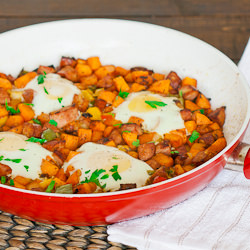 Sweet Potato Hash with Eggs