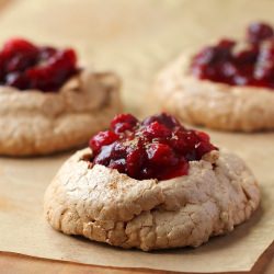 Cranberry Topped Meringue