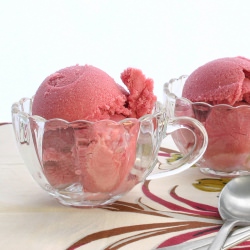 Vegan Hibiscus Ice Cream