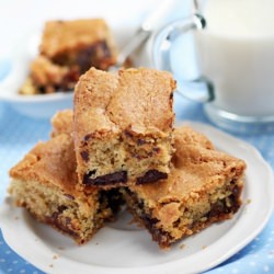 Caramel and Chocolate Blondies