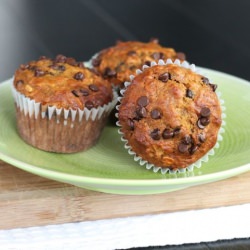Chocolate Oatmeal Molasses Muffins
