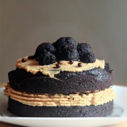 PB Pretzel Chocolate Cake
