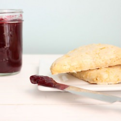 Orange Scones with Cranberry Jam