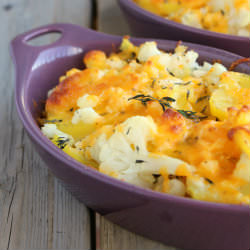 Potato Cauliflower Cheddar Bake