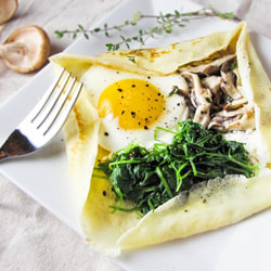 Savory Mushroom Crepes