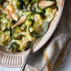 Broccoli Apple Gratin