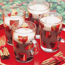 Hot Chocolate with Cinnamon Cream