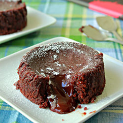 Eggless Molten Lava Cake