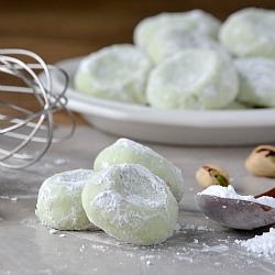 Pistachio Wedding Cookies