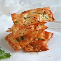 Parmesan Wonton Crackers