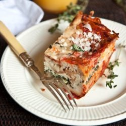 Tomato and Spinach Strata