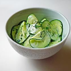 Buttermilk Dill Cucumber Salad